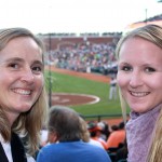 Amanda und ich bei meinem ersten Baseball-Game