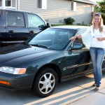 Mein Auto =) und ich mit Driver's License in der Hand ;)