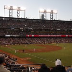 Baseballfeld von der anderen Seite aus