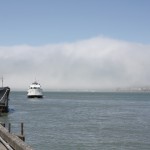 ganz klein rechts im Bild: das berühmt berüchtigte Gefängnis Alcatraz