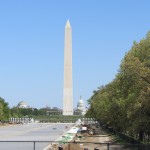 Monument und Kapitol vom Lincoln Memorial aus